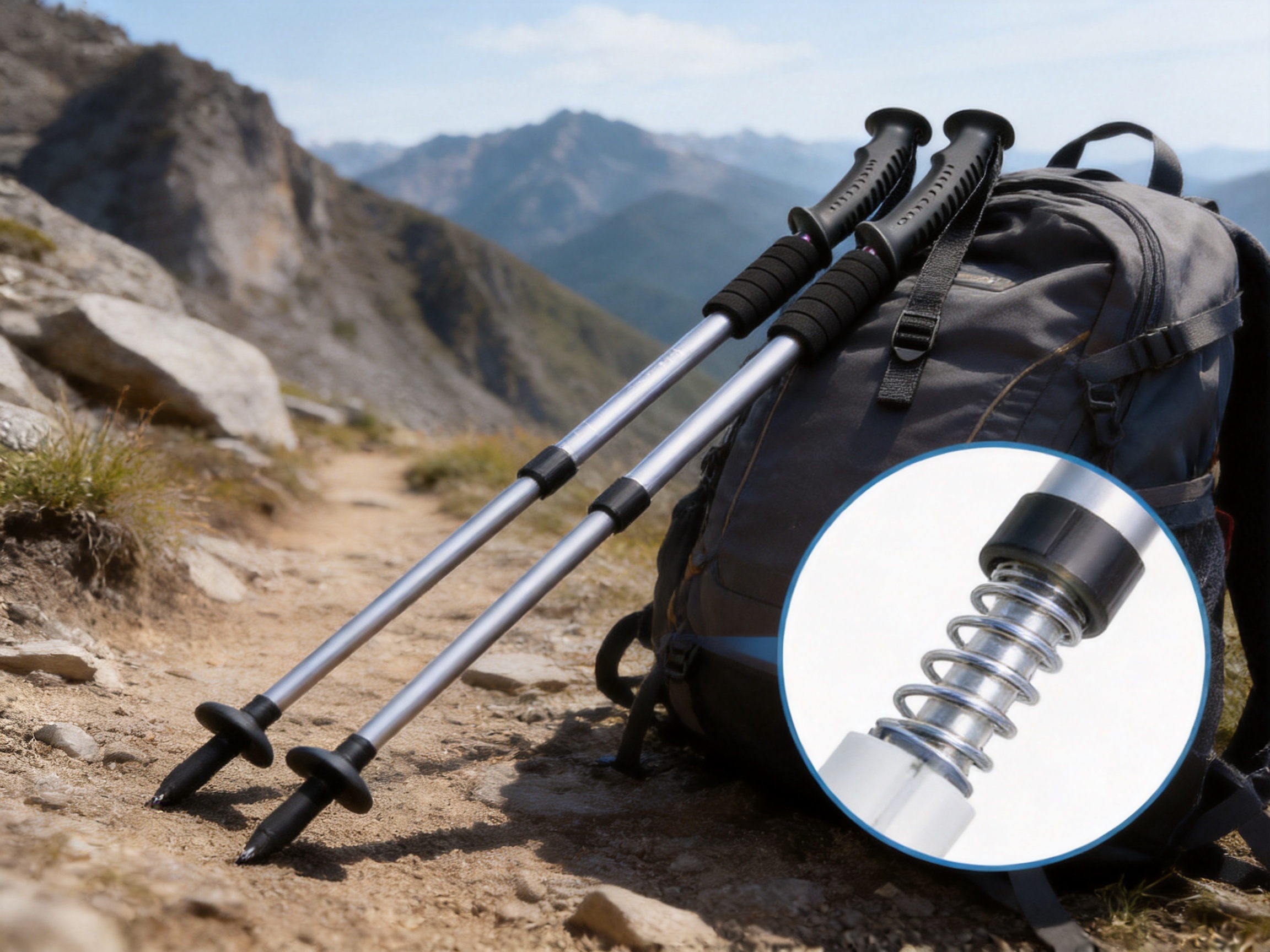 Ultralight Internal-Lock Aluminum Trekking Poles for Stable, Comfortable Outdoor Travel