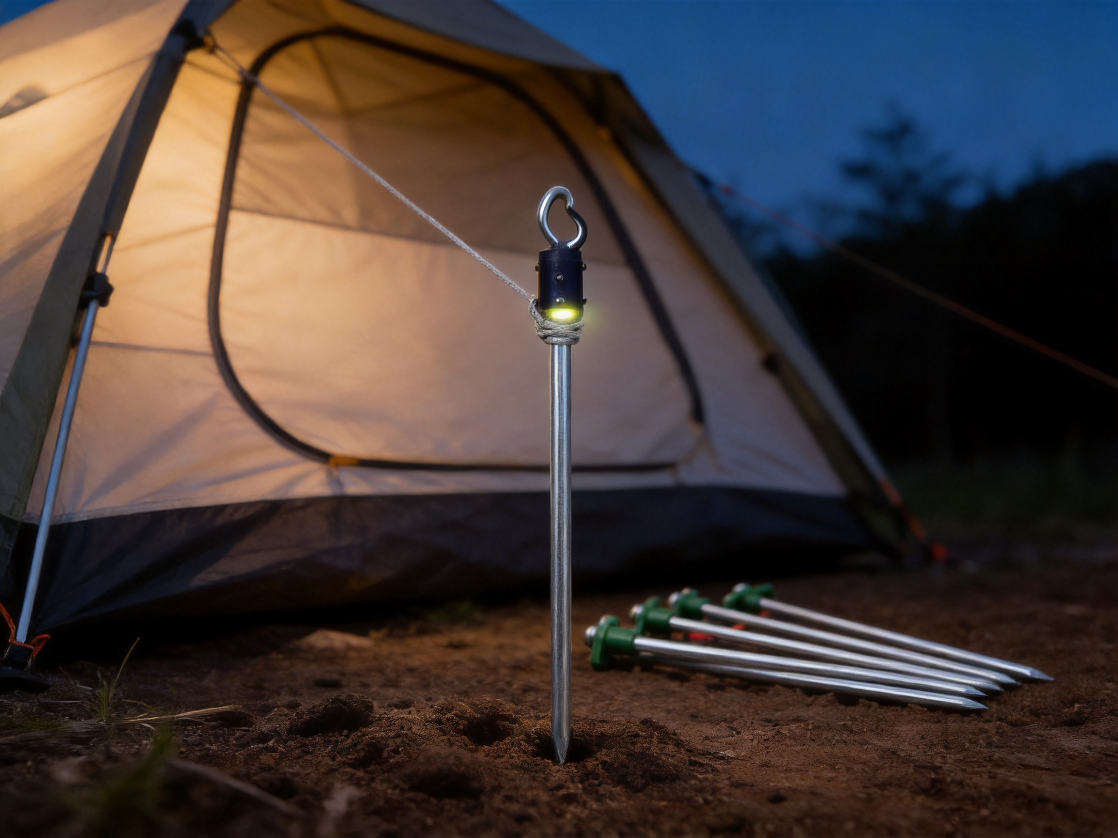Outdoor Camping Tent Steel Stakes: A Reliable Anchoring Solution for Beaches, Grasslands, and Mountain Camps
