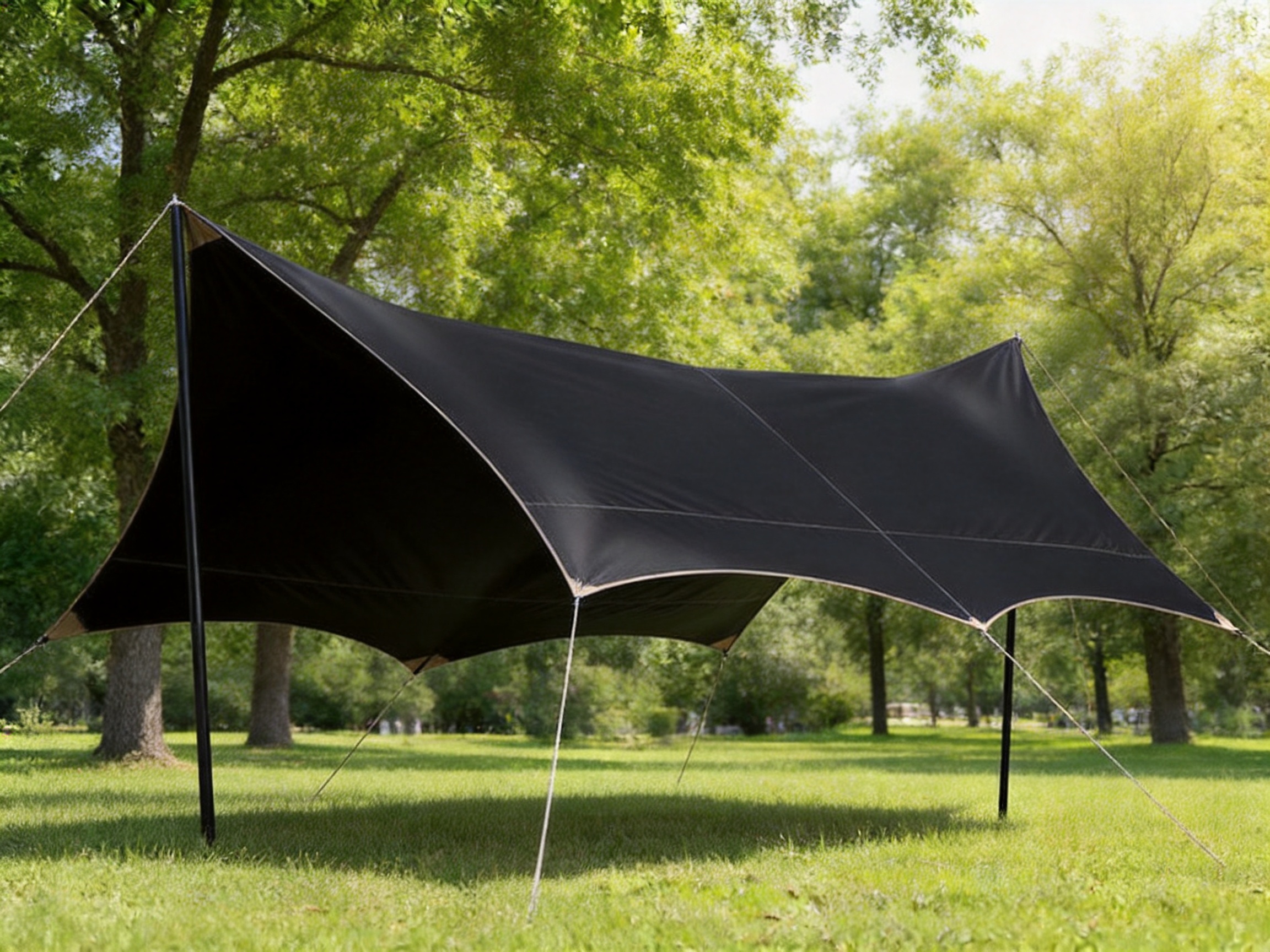 Why a Black Vinyl Butterfly Canopy Is a Practical Choice for Outdoor Picnics and Camping